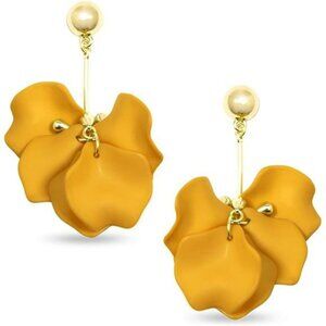Summer Pastel Petals Dangle Earring Set Cute Design